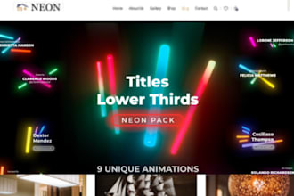 design 7 figure neon shopify lighting candle store fireworks website