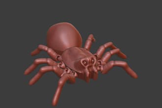 make articulated 3d models of characters and designs for 3d printing