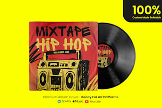 design professional album , single or mixtape cover for spotify and apple music