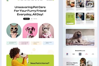 build pet care website, poop scooper website, yard cleaning website, pet website