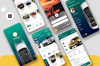 develop car rental app, car buying and selling app, car auction app, car trade