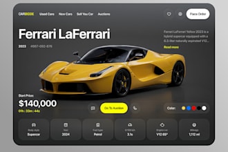 build buy and sell, car bidding app, car marketplace website, car auction app