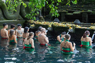 send special energy from tirta empul temple