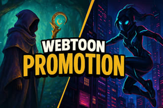 promote your webtoon, webcomic promotion, manga, comic, voyceme,tapas