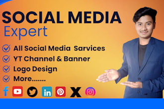 create and professionally set up your social media accounts
