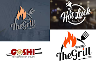 design modern logo for your restaurant coffee shop business