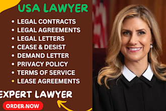 draft legal contracts, agreement, legal notices, demand letter, cease and desist
