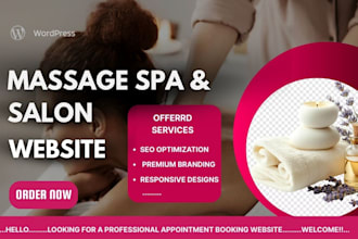 create a professional massage, spa, and salon appointment booking website
