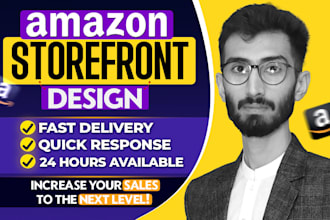 design amazon storefront, brand story,a plus content and listing images
