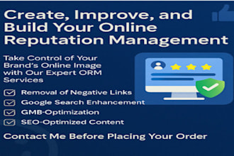 create improve and build your online reputation management
