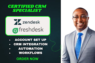 set up customize and automate your zendesk freshdesk freshbooks freshsales CRM