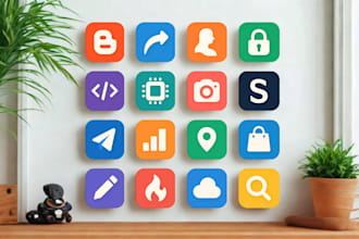 make professional favicon design for websites and apps,modern,minimalist