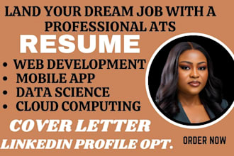 do web development, mobile app, data science, and cloud computing  resume