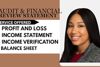 do professional CPA review and financial statement with audit report
