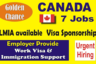provide lmia job offers, work permits, and full visa support