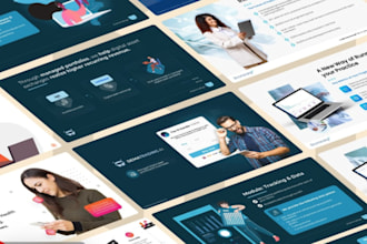 redesign powerpoint presentation for company, design investor pitch deck for you