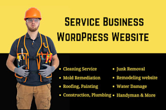 build handyman, cleaning, junk removal, remodeling, and plumbing websites