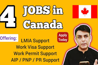 assist with lmia jobs, work permits, resume writing, job interviews, and visa