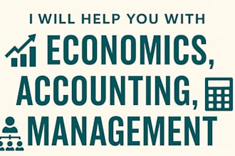 assistance in economics,accounting and management