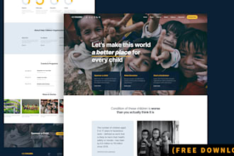 design fundraising website, nonprofit website charity website 501c3 donation ngo