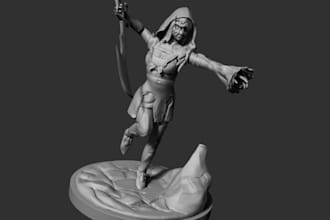 sculpt 3d printable dnd miniature,ww2 figure,3d tabletop game,minis figurine,stl