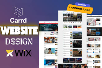 design carrd landing page carrd website fix clone redesign wix website design
