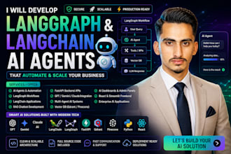 develop a langgraph and langchain ai agent for automation