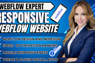 design webflow website, webflow website redesign and develop clone