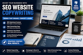 provide website copywriting, homepage content, about us page