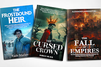 design all type of book and ebook covers for print and digital