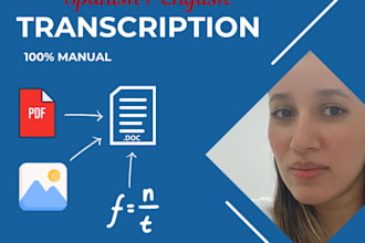 do retypes of images and pdfs to word in spanish and english