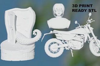 create 3d print ready stl models