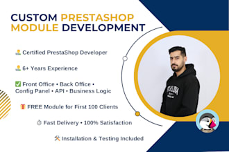 create any custom prestashop module for your store