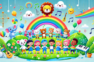write sing children song kid educational nursery rhymes lullaby jingles intro
