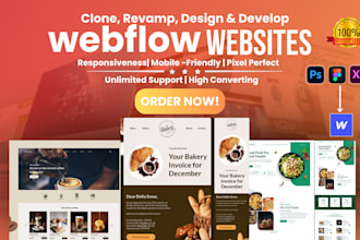 design, redesign or develop webflow website, webflow expert, figma to webflow