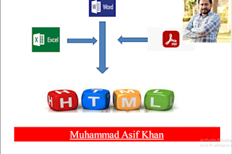 convert pdf to HTML, figma to HTML, xd to html, , sketch, web