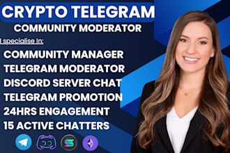 do telegram community manager for your meme coin crypto stickers discord server