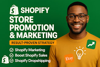 shopify store promotion, shopify dropshipping, etsy store promotion sales funnel