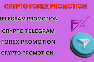 crypto forex promotion to get 500k traders, memecion promotion, telegram ads