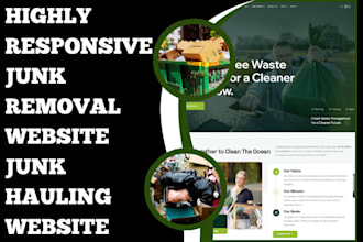design highly responsive junk removal website junk hauling website