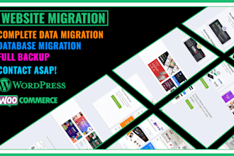 do complete website migration to new server
