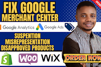 fix google merchant center suspension and misrepresentation
