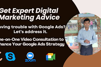 discuss digital marketing strategies for your business via video call