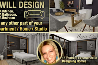 design a kitchen, bathroom or bedroom interior