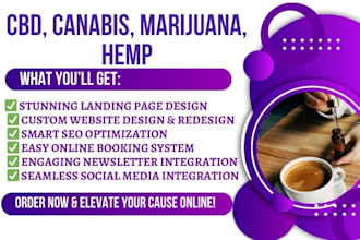 build cbd website, weed, cannabis, hemp, cbd ecommerce website with woocommerce