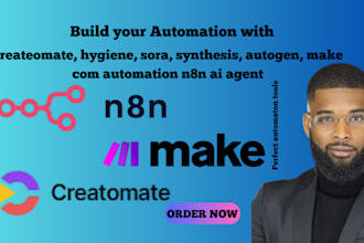 creatomate hygiene n8n ai agent synthesis autogen make com automation sora