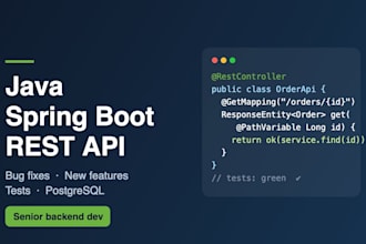 build and fix your java spring boot rest API