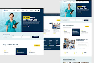 design compliance mobile therapy website homecare, private nursing website