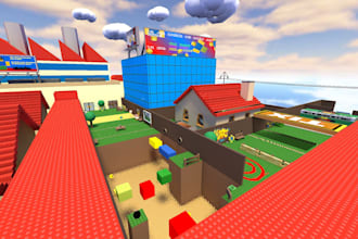 design custom stunning roblox maps with terrain, props and custom environment