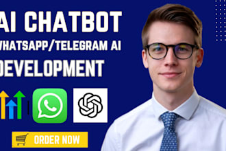 build, fix whatsapp ai chatbot integrate chatbot into telegram and whatsapp